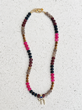NAVY HEART CHAI CANDY NECKLACE