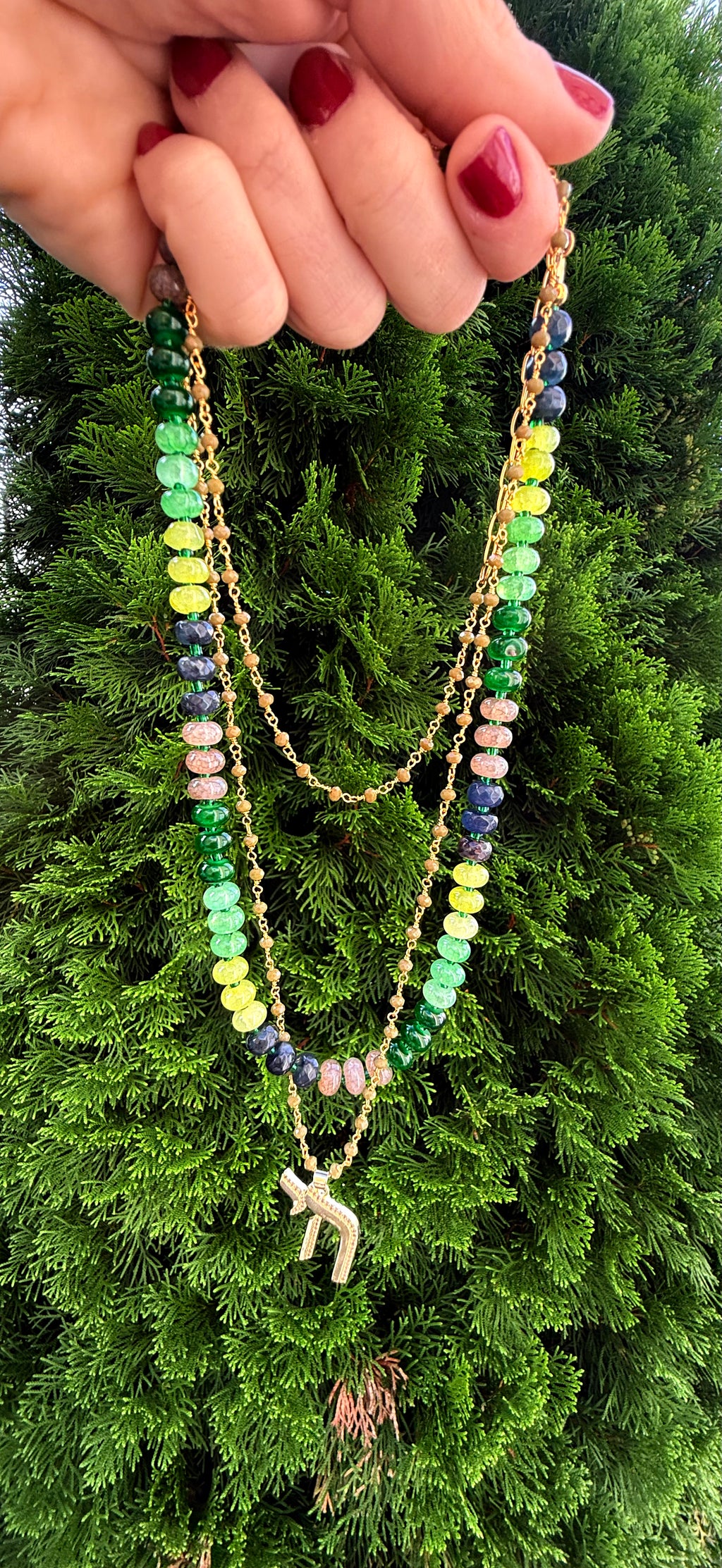 EMERALD GARDEN PARTY CANDY NECKLACE