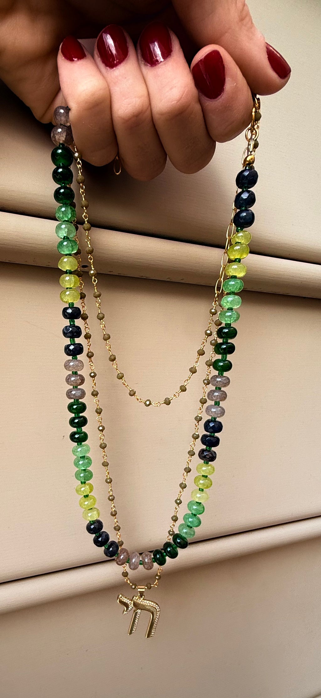 EMERALD GARDEN PARTY CANDY NECKLACE