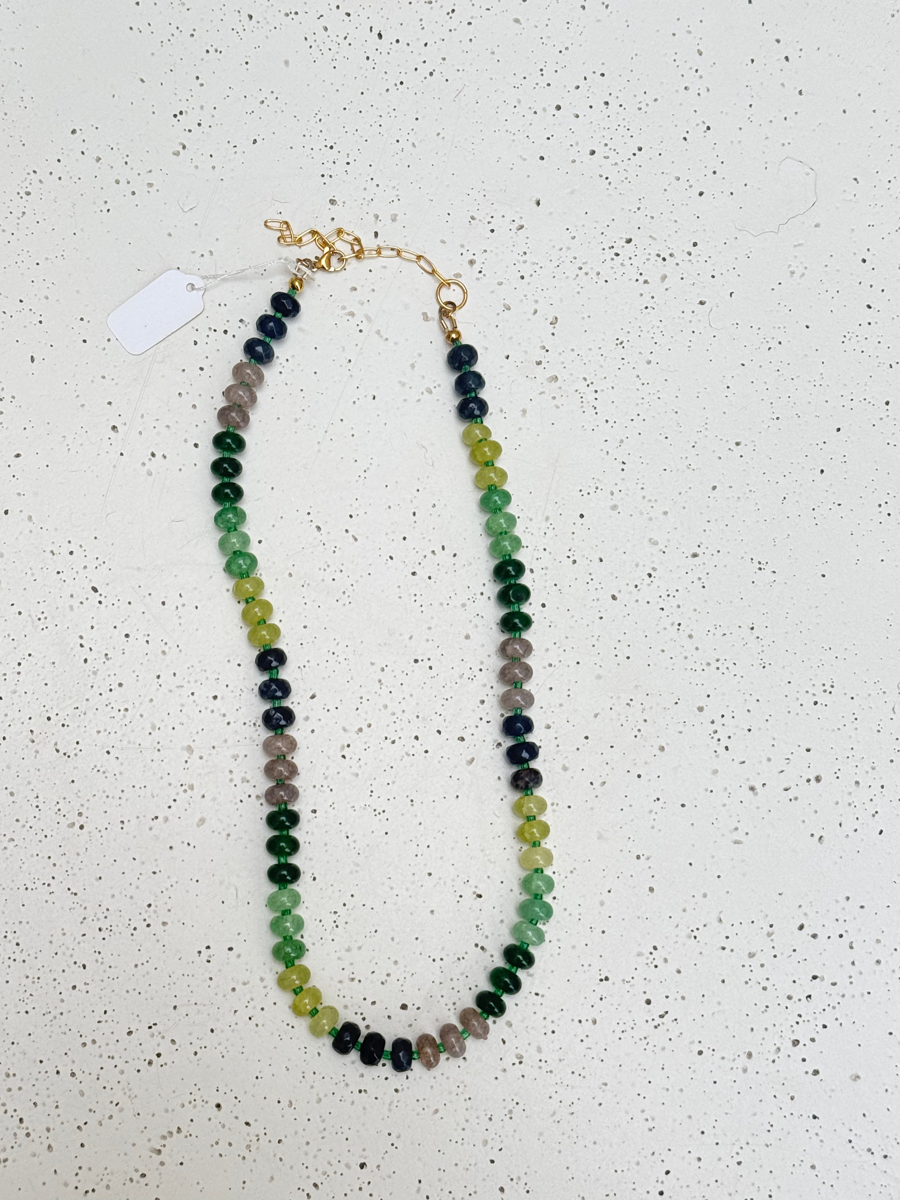 EMERALD GARDEN PARTY CANDY NECKLACE