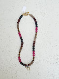 NAVY HEART CHAI CANDY NECKLACE