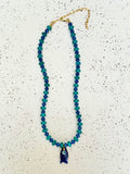 BLUE JEAN CRUSH W/ FISH CHARM
